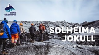 Solheimajokull glacier hiking in Iceland [upl. by Buke590]