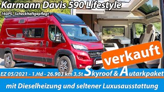 Roomtour  Campervan mit Mega Ausstattung Karmann Davis 590 Lifestyle  Dieselheizung [upl. by Noswal]