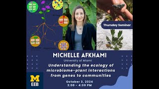 Thurs Seminar Understanding the ecology of microbiomeplant interactions from genes to communities [upl. by Asert]