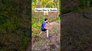 Flippy Disc Is Stable😂 discgolf funny golf fail frisbeegolf [upl. by Adnohsak]