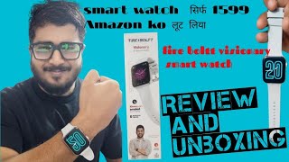 Fire Boltt Smartwatch Connect to PhoneVisionary Smart Watch Unboxing and Review [upl. by Nilrac418]