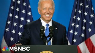 WATCH Biden speaks live at Detroit rally after highstakes news conference [upl. by Sabanrab]