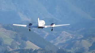 Cessna 421C Golden Eagle ZKSTV Takeoff Nelson Airport NZNS [upl. by Moskow]