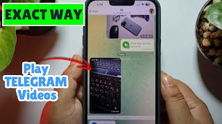 How to Play TELEGRAM Videos on iPhone [upl. by Skipp]