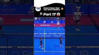 Padel Points That You Wont Believe  Part 17 Padel Shorts [upl. by Ollecram]