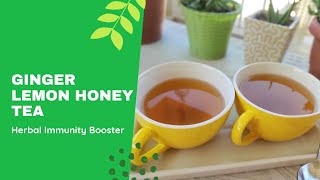 Ginger Lemon Honey Tea I Indian Tea Recipe I Immunity Booster [upl. by Ahsitaf727]