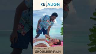 Treatment for shoulderpain pain by chiropractor at realign shorts short shortvideo asmr [upl. by Viviene]