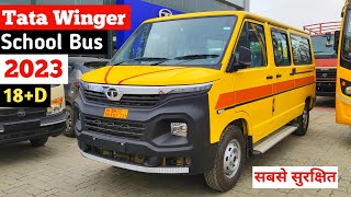 Tata Winger School Bus 18 Seater 2023  Tata School Van ❤ [upl. by Llejk]