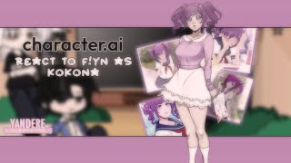 🎀  cai react to fyn as Kokona Haruka Yandere simulator [upl. by Worth103]