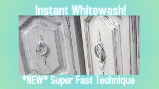 Spray Bottle White Wash Chalk Paint NEW Chalkpaint Technique 1 Step Silicone Spray Whitewash [upl. by Oiluj]