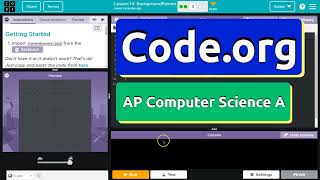 Codeorg Lesson 143 BackgroundPainter  Tutorial with Answers  Unit 1 Computer Science A CSA [upl. by Eenet]