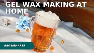 Gel Wax Candle making at home  DIY Candle  Beer candle  How it made [upl. by Nnaycart]