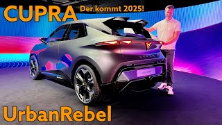 Cupra UrbanRebel Der ElektroKleinwagen startet 2025 auch als VW und Skoda  Erster Check  Review [upl. by Flieger414]