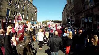 Hearts FC  HMFC Scottish Cup Winners Parade 2012  Gorgie [upl. by Yngad]