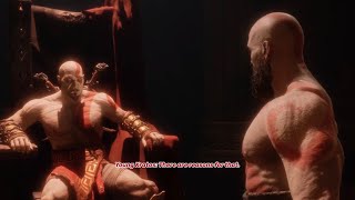 Young Kratos Actually Talks Back to Old Kratos  TC Carson and Christopher Judge in the Same Scene [upl. by Idnyl]