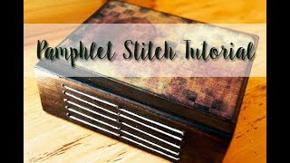 Easy 3Hole Pamphlet Stitch  Junk Journal Tutorial For Beginners [upl. by Glynias127]