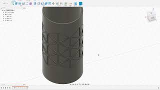 Fusion 360 isogrid cylinder [upl. by Lorie]