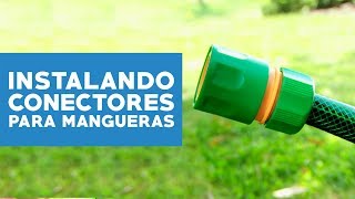 ¿Cómo instalar conectores para mangueras de riego [upl. by Stevy]