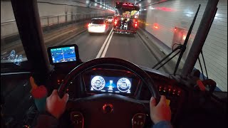 POV Bus Drive Getting the Hell out of NYC in two MCI J4500s [upl. by Bodkin]