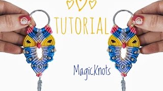 Macrame Owl KeyChain DIY  Easy macrame Owl Tutorial [upl. by Ineslta721]