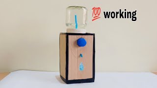 How To Make A Water Dispenser Form Cardboard  Homemade water Dispenserwater dispenser [upl. by Anayd341]