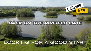 BACK ON THE AIRFIELD LAKE  LOOKING FOR A GOOD START Carp Syndicate Fishing in 2024 carpingkev [upl. by Nileak]