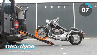 Loading Harley into van using the NeoDyne motorcycle ramp [upl. by Morvin199]