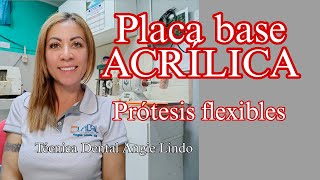 Placa base acrílica para prótesis flexibles [upl. by Ketti160]