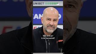 Journalist SPRAKELOOS na antwoord PETER BOSZ 👀😅 bosz psv [upl. by Adia948]