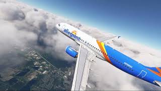 FENIX A320 CFM engines iniBuilds KDTW to iniBuilds KRFD on VATSIM [upl. by Heise]