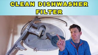 How to Remove and Clean Frigidaire Dishwasher Filter [upl. by Olnee]