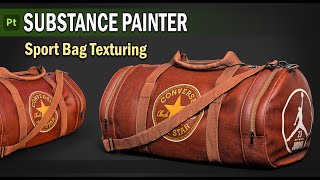 Creating a Leather Material for Sports Bag in Substance 3D Painter leather  stitches zipper [upl. by Ajuna162]