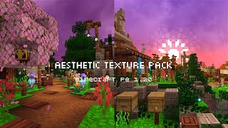 Best aesthetic texture pack MCPE 120  No Lag Support Render dragon [upl. by Garcia776]