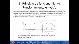 ME MAQUINA SINCRONA Funcionamiento en vacio [upl. by Tamsky]