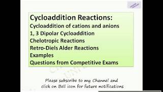 Cycloaddition Reactions Questions from CSIR NET [upl. by Hachman436]