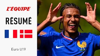 Euro U19 H  France 42 Danemark  Les Bleuets déroulent avec la manière contre le Danemark [upl. by Bendick362]