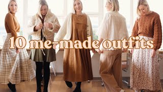 10 MeMade Outfits That You Can Sew Too   WINTER SEWING INSPIRATION [upl. by Klepac]