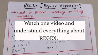 REGEX REGULAR EXPRESSIONS WITH EXAMPLES IN DETAIL  Regex Tutorial [upl. by Melvina]