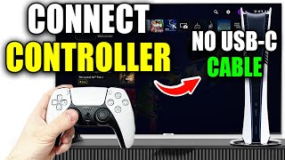 How To Connect PS5 Controller To PS5 With No USBC Cable [upl. by Meeharbi]