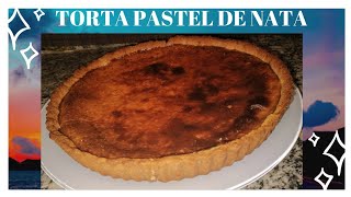 Pastel de nata tamanho gigante  Sobremesa fácil  Pastel de Belém [upl. by Meehahs]