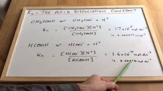 The Acid Dissociation Constant  Ka [upl. by Christie]