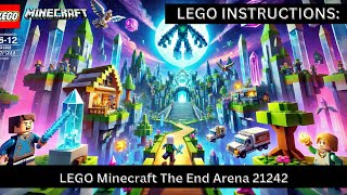 🎮 LEGO INSTRUCTIONS LEGO Minecraft The End Arena 21242 🌋✨ Perfect Gift for Fans [upl. by Ajiak]