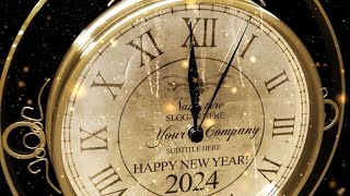 Happy New Year Countdown Clock 2024 V1 [upl. by Nahor]