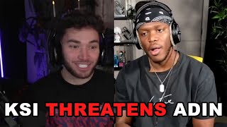 Adin Ross and KSI Go At It On Stream Over Thick Of It [upl. by Aihselat]