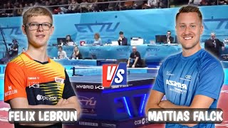 Match Felix Lebrun vs Mattias Falck 16 European Championship 2024 [upl. by Letnwahs]