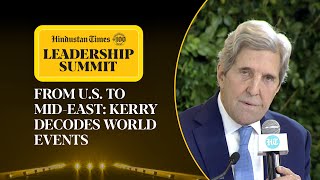 John Kerry Decodes Trumps Win IsraelHamas War Gaza Truce Talks Iran Tension amp More  HTLS 2024 [upl. by Keenan]