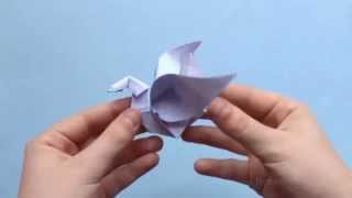 Origami Tiere falten  7 Schwan Swan [upl. by Kurys]