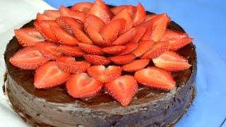 Healthy Flourless Chocolate Cake Vegan  Fablunch [upl. by Stormi871]