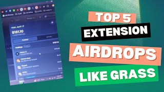 Extension Airdrops Like Grass Depin Crypto Airdrops ExplainedGradient NetworkDawn Network [upl. by Ecyac]