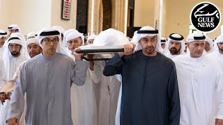 UAE President performs funeral prayer for late Sheikh Tahnoun bin Mohammed [upl. by Ahsea]